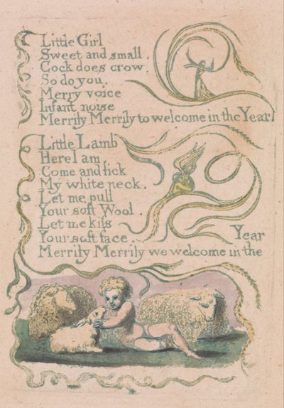 Songs of Innocence and of Experience, Plate 12 by William Blake
